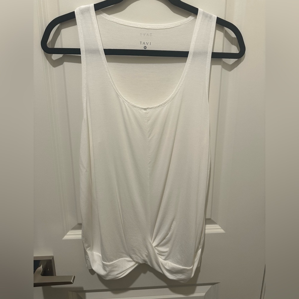 TAVI Twist-Front Tank Top in Coconut